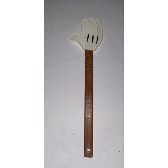 Disney Other - Disney Mickey Mouse Hand Spatula Kitchen Utensil Bamboo Handle